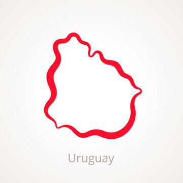 Uruguay - Outline Map