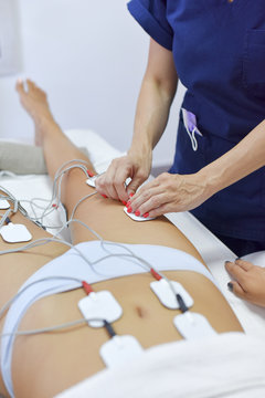 Treatment with electro stimulation