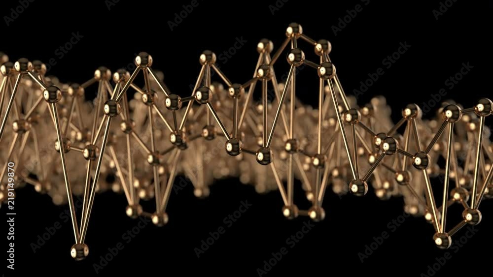 Poster abstract modern background in empty space. futuristic gold shape. technology network concept. seamle
