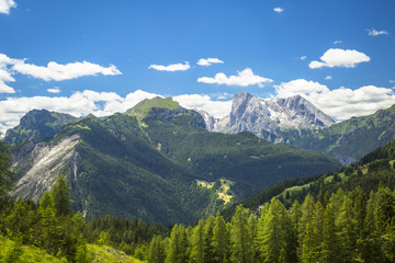 Fototapeta premium Alpine landscape in the Dolomites, Italy. 