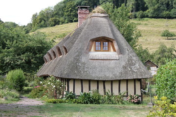 Normandie Marais Vernier chaumière