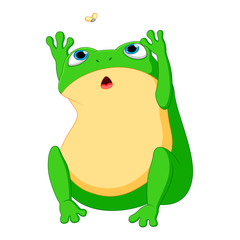 Cute frog cartoon