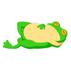 Cute frog cartoon