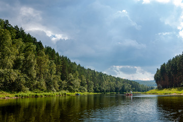 view of the river in the mountains