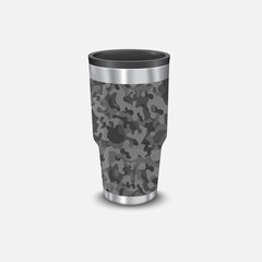 Metal water cooler and heat style military army and soldier