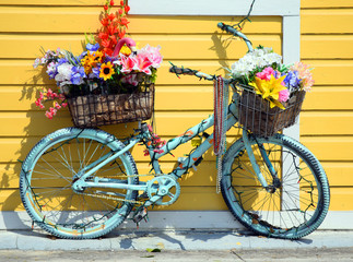 Fototapeta na wymiar Flower Bicycle