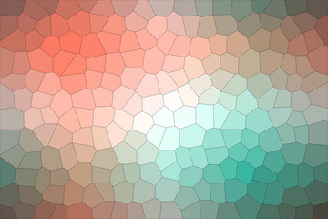 Nice abstract illustration of red, blue and green Middle size hexagon. Handsome background for your project.