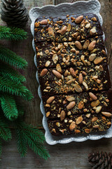 Brownies With Coffee And Almonds