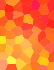 Nice abstract illustration of red, orange and yellow bright Big hexagon. Good background for your prints.