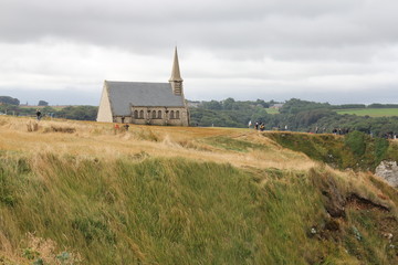 Etretat falaises église