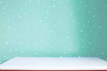 empty table in kids room