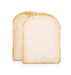 sliced bread isolated on white background