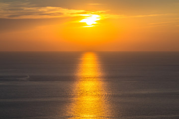 Sunset over sea