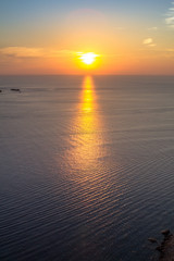 Sunset over sea