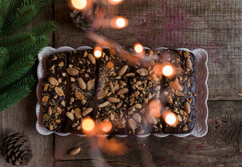 Brownies With Coffee And Almonds