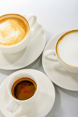 freshly made tea and coffee