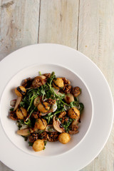 healthy vegetarian plated meal