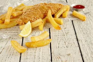 traditional fish and chips