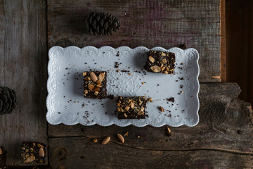 Brownies With Coffee And Almonds