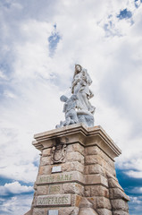 Statue de notre dame des naufragés de la pointe du raz