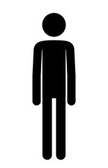 male figure human silhouette vector illustration design