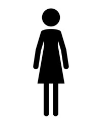 female figure human silhouette vector illustration design