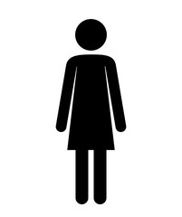 female figure human silhouette vector illustration design