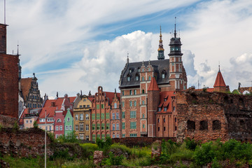 City view of Gdansk, Poland,Gdansk Town Hall..