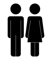 couple human figures icon vector illustration design