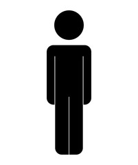 Fototapeta na wymiar male figure human silhouette vector illustration design