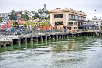 Fototapeta premium View of Embarcadero Embankment, San Francisco, California, USA
