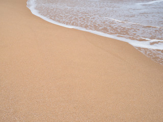 close up sand ground floor and water sea beach