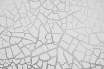 Crack texture of white, abstract background.