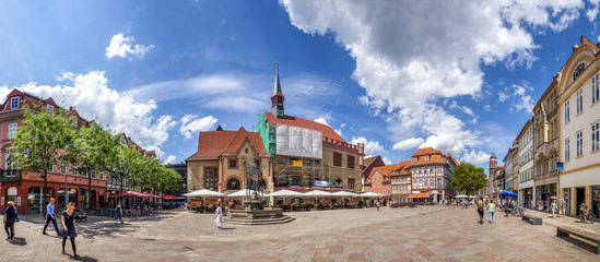 Göttingen, Marktplatz, Rathaus  - obrazy, fototapety, plakaty