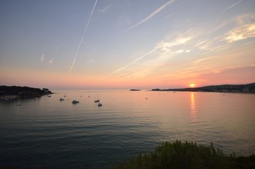 Coucher de soleil sur bandol