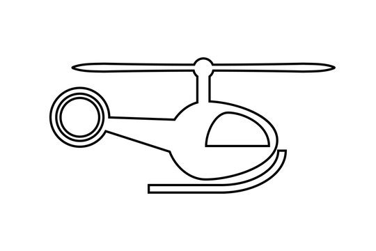 helicopter icon. vector illustration