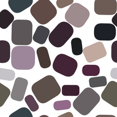 Seamless abstract geometric background with shape of rounded rectangle pattern. Design, decoration, texture & color.