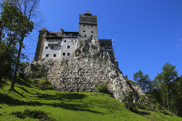 Fototapeta na wymiar Medieval Castle of Bran, known for the myth of Dracula. Brasov, Transylvania. Romania. Europe
