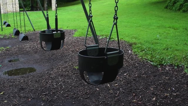 Swings at a local park.