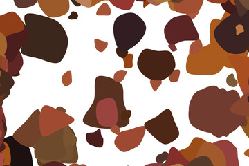 Abstract random rounded shapes geometric pattern, colorful & artistic for graphic design.