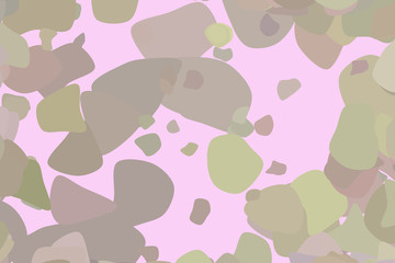 Background abstract geometric random rounded shapes pattern for design. Texture, concept, drawing & messy.