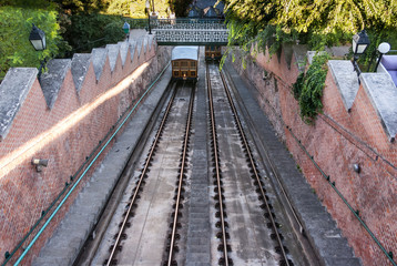 1870 Budapest Castle Hill Funicular in Budapest  Hungary