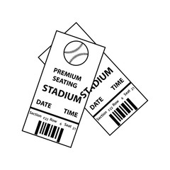 Baseball tickets icon