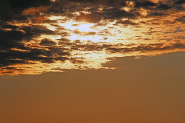 the sun in the clouds