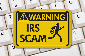 IRS scam warning sign