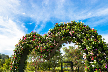 Heart shaped gate at Andersen Park in Funabashi City, Chiba Prefecture, Japan
