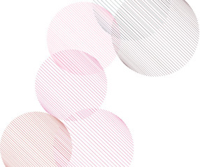 Abstract colored geometric messy random line circles pattern. Style, surface, texture & vector.