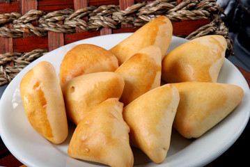 Brazilian snack. Meat Esfiha