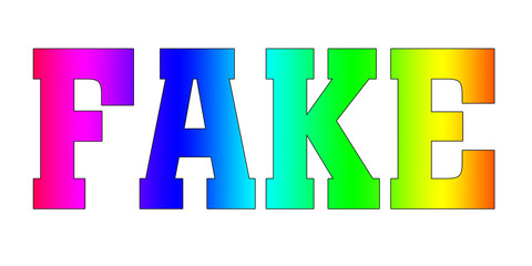 fake Blured gradient rainbow logo