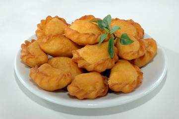 Angu Pastel / Corn Pastel / Brazilian food / tradicional food